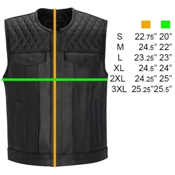 Cuttlanes Sleeveless Leather Vest for Riders