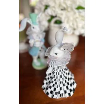 Easter Bunny Tea Party Figurines for Elegant Decor