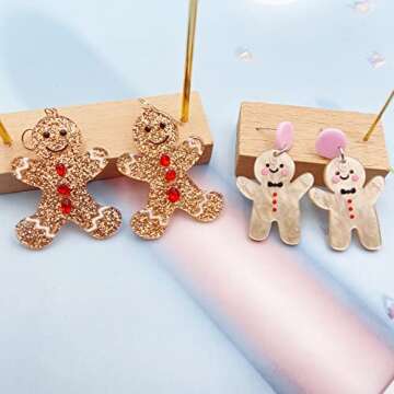 Gingerbread Earrings - Charming Holiday Accessories