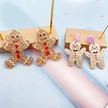Gingerbread Earrings - Charming Holiday Accessories