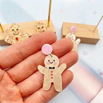 Gingerbread Earrings - Charming Holiday Accessories