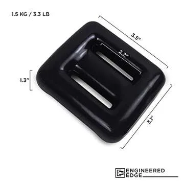 Engineered Edge Dive Weights for Scuba Diving Weight Belt (3.3lb / 1.5kg) | Coated Lead Diving Weigh...