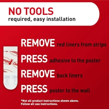 Command Poster Strips for Damage-Free Wall Hanging