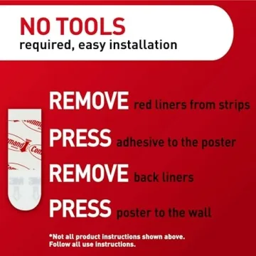 Command Poster Strips for Damage-Free Wall Hanging