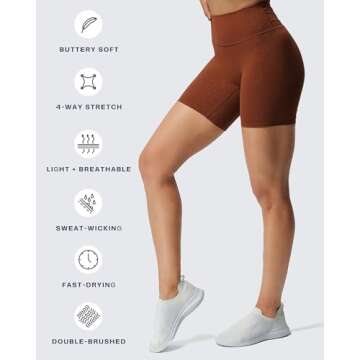 Aoxjox Trinity Workout Biker Shorts for Women