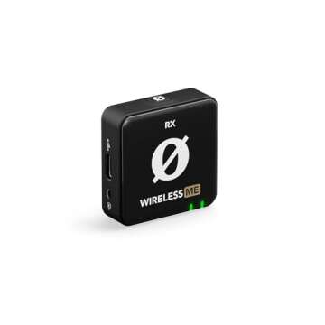 RØDE Wireless ME Dual Set Ultra-Compact Wireless Microphone System with Built-in Microphones, GainAssist Technology and 100m Range for Filmmaking, Interviews and Content Creation (Black)