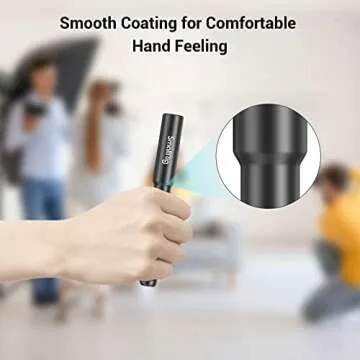 SmallRig 12mm to 15mm Rod Clamp Adapter, 12cm (4.7 Inch) Aluminum Alloy Rod with M12 Inner Thread, Designed for DJI RS2 RSC2 and Follow Focuses - 3681