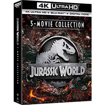 Jurassic World 5-Movie Collection – Epic Sci-Fi Adventure in 4K Ultra HD