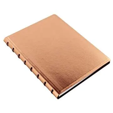 Filofax Saffiano A5 refillable Notebook - Rose Gold