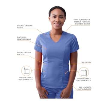 Adar PRO Modern Athletic Scrub Set - Stylish & Comfortable