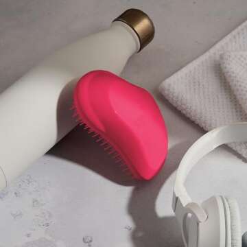 Tangle Teezer The Original Detangling Brush, Dry and Wet Hair Brush Detangler for All Regular Hair Types, Pink Fizz