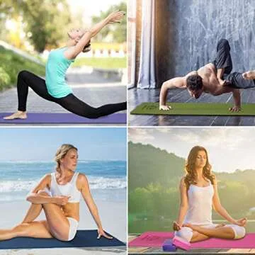 KOFFOTA Non Slip Yoga Mats - Eco Friendly Fitness Mat