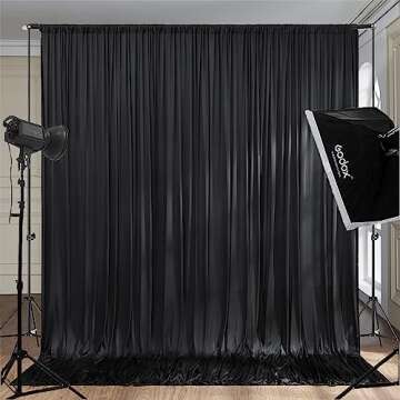 10ft Wrinkle Free Backdrop Curtains for Parties