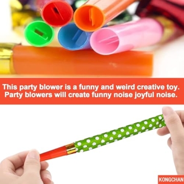 25pcs Colorful Party Blowers for All Occasions