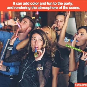 25pcs Colorful Party Blowers for All Occasions