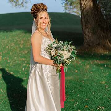 Pretty Jolly Red Pink Chiffon Ribbons for Gift Wrapping