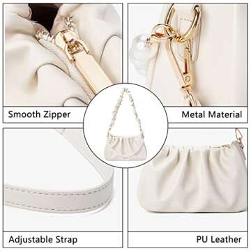 PHABULS Stylish Small Shoulder Bag with Adjustable Straps