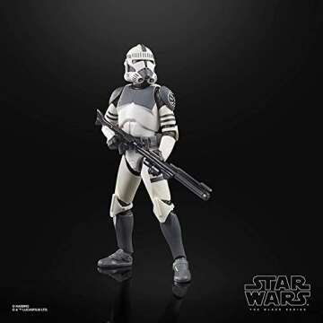STAR WARS The Black Series Clone Trooper (Kamino) Toy 6-Inch-Scale The Clone Wars Collectible Action Figure, Kids Ages 4 and Up