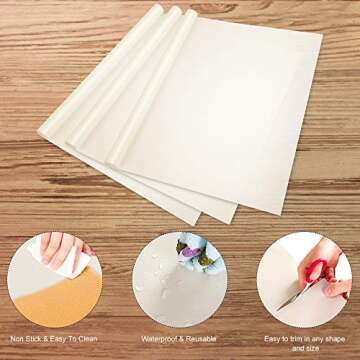 SS SHOVAN Non Stick Teflon Sheets for Crafting and Baking