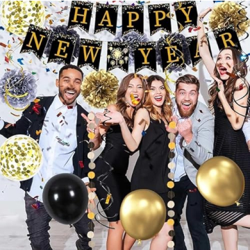 New Year’s Eve Party Supplies - 34PCS Decorations Set 2026