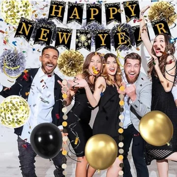 New Year’s Eve Party Supplies - 34PCS Decorations Set 2026