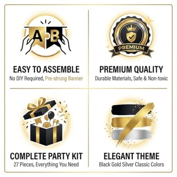 New Year’s Eve Party Supplies - 34PCS Decorations Set 2026