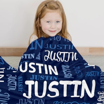 Personalized Cozy Blanket for All Ages with Custom Name