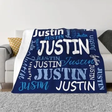 Personalized Cozy Blanket for All Ages with Custom Name