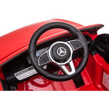 Dakott Mercedes Benz EQC 400 4Matic Crossover Ride On SUV for Kids, 12V Battery Powered Chevy Camaro w/Parent Remote Control, Horn, Music & Headlights Taillights.