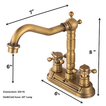 Gecious Antique Brass Faucet: Elegant and Durable Design