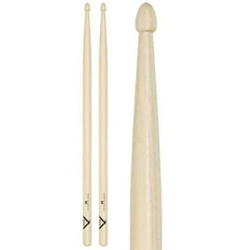 Vater 5B Wood Tip Hickory Drum Sticks, Pair