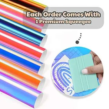 TECKWRAP Holographic Vinyl Bundle for DIY Crafts