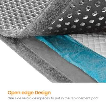 Polarduck Conlun Cat Litter Mat - Jumbo, Waterproof, Gray