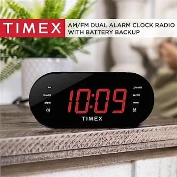 Timex T231G Dual Alarm Clock Radio with AUX and Alarms