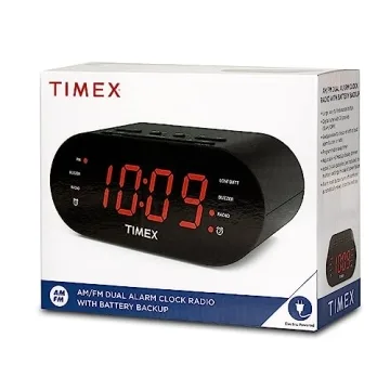 Timex T231G Dual Alarm Clock Radio with AUX and Alarms