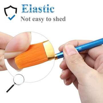40 Pcs Paint Brush Set for All Painting Styles