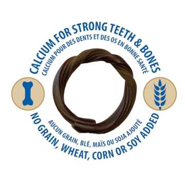 N-Bone Puppy Teething Rings Peanut Butter Flavor Dog Treat, 6 Count Bag, 7.2-oz