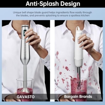 GAVSTO Immersion Blender Powerful Versatile 1000 Watts
