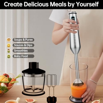 GAVSTO Immersion Blender Powerful Versatile 1000 Watts