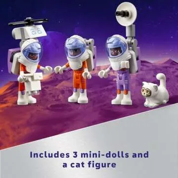 LEGO Friends Mars Space Base and Rocket Set, Science Toy for Pretend Play with 3 Mini-Dolls and Spaceship Toy, Gift for Girls, Boys and Kids Ages 8 and Up who Love Tech and Outer Space Toys, 42605