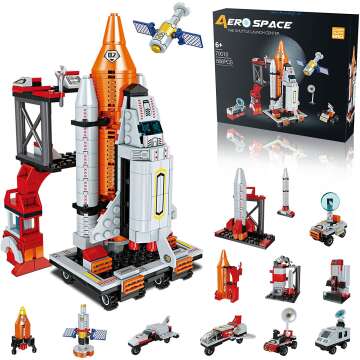 12-in-1 Space Exploration Shuttle Toys for Boys, Ages 6-12