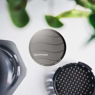 AeroPress Stainless Steel Reusable Filter - Metal Coffee Filter for AeroPress Standard Coffee Makers, 1 Pack, 1 Filter