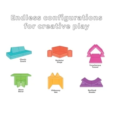 Yourigami Kids Play Couch - Modular Folding Sofa for Toddlers