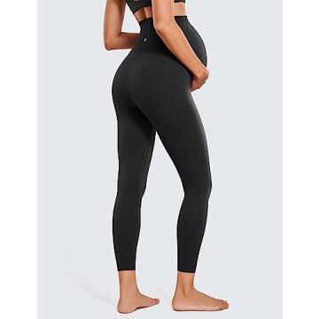 Soft CRZ YOGA Maternity Leggings Ideal for Pregnancy Comfort