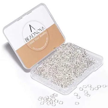 BEADNOVA 4mm Silver Jump Rings - Versatile 300 Piece Set for Jewelry and Crafts