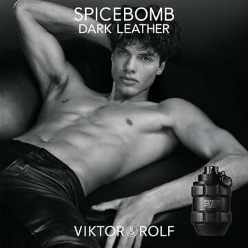 Viktor&Rolf - Spicebomb Dark Leather Eau de Parfum - Woody & Spicy - Cologne for Men - With Notes of Leather, Incense & Musk - 3 Fl Oz