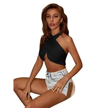 Chic Verdusa Sleeveless Backless Crop Top for Women