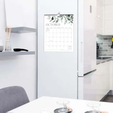 Aesthetic Vertical Modern Greenery Wall Calendar - Runs from January 2024 Until July 2025 - The Perfect Monthly Calendar With Seasonal Designs for Easy Planning