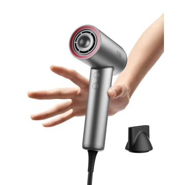 TYMO Ionic Hair Dryer, Lightweight Fast Drying Blow Dryer with Nozzle and Adjustable Heat Settings