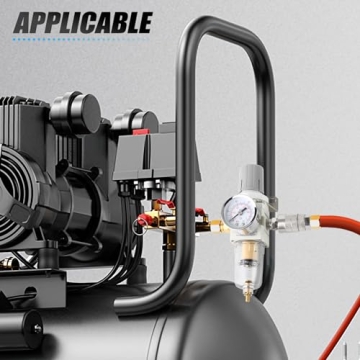 MEANLIN Air Compressor Moisture Filter with Gauge & Valve